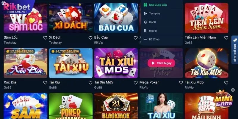 Tìm Hiểu Từ A - Z Các Đối Tác Cung Cấp Game Của RIKBET 2026 - jefuzi