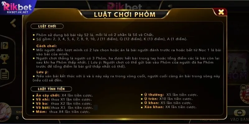 Bài Phỏm RIKBET – Game Bài Chiến Thuật Đỉnh Cao 2026 - jefuzi