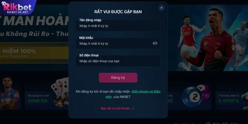 Đăng Ký RIKBET Và Hướng Dẫn Tạo Tài Khoản Chi Tiết - jefuzi