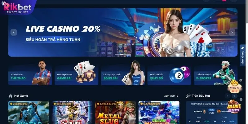 Khám Phá Giao Diện Giải Trí RIKBET Với Thiết Kế Hiện Đại - jefuzi
